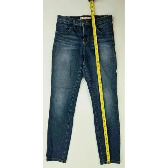 J Brand Size 26X26 Women's Maria Veruca Blue Denim Skinny Jeans Made in the USA - Picture 12 of 13